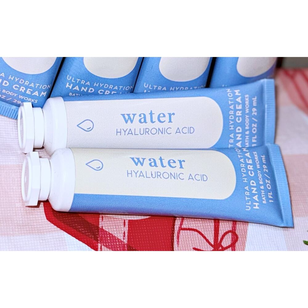 Bath & Body Works 1 oz Water Ultra Hydration With Hyaluronic Acid Hand Cream x6 - Picture 3 of 4